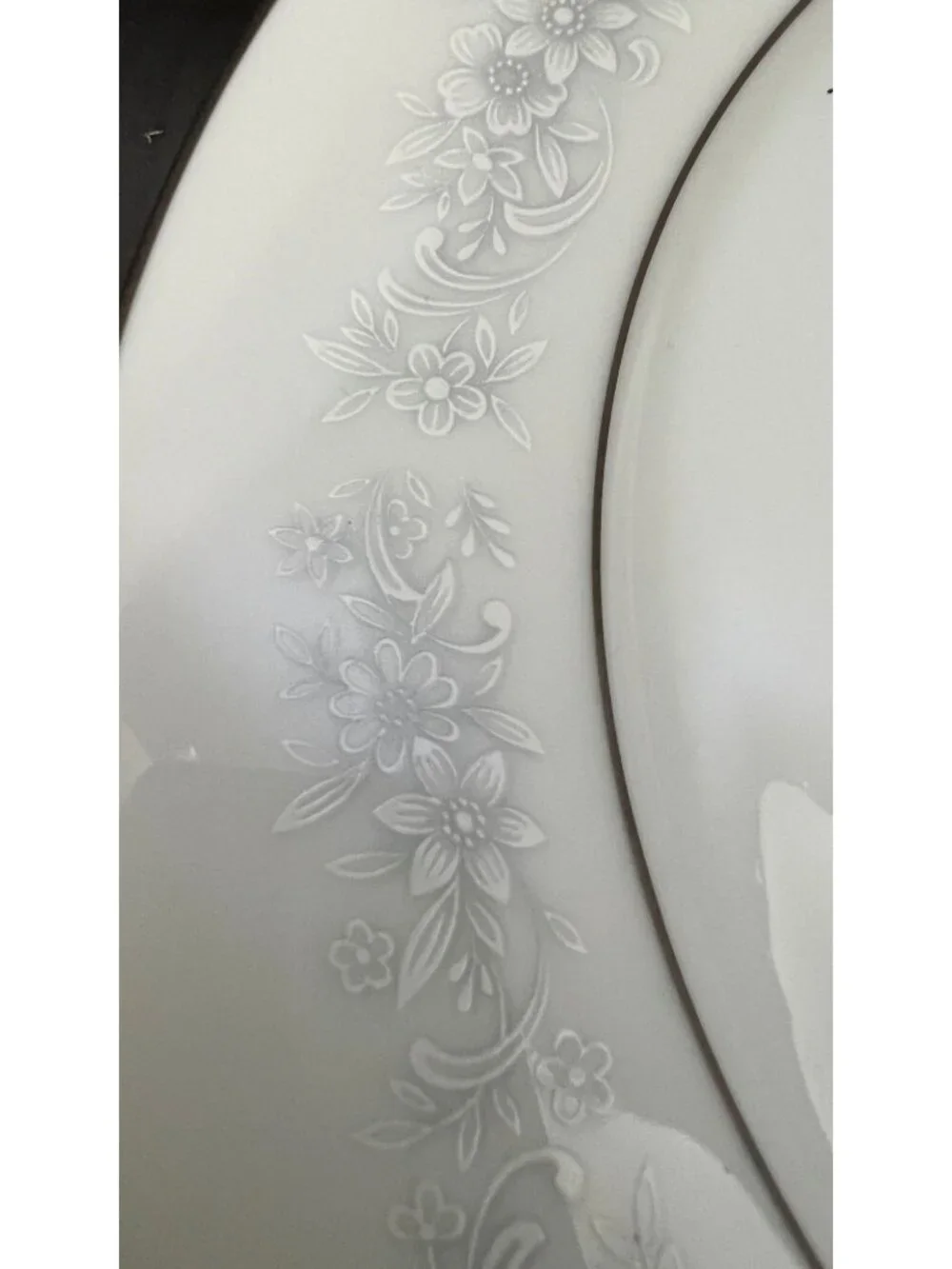 Noritake Cumberland Vintage Dinner Plates Set Of 6 White Floral Design